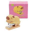 Capybara-shaped stapler with its box in the background