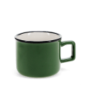 Stoneware espresso mug in green.