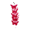 butterfly garland decoration with light pink and dark pink