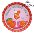 Round tray Italian Aperitivo Spritz design - gift of the year final list