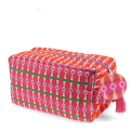 Soft wash bag in pink and orange