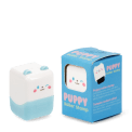 Puppy-themed roller stamp with blue packaging.