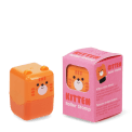 Kitten-themed roller stamp with pink packaging.