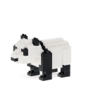 Completed panda brick model.