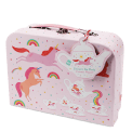 Pink Unicorn ceramic tea party set with tag.