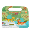 Dinosaur-themed magic colouring card set with illustrated dinosaurs scene on the cover.