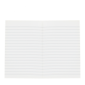 A lined A6 notebook