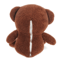 Brown plush teddy bear travel toy with a fold‑out neck pillow.
