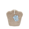 Soft flannel face cloth in a cupcake shape, designed for gentle facial cleansing.