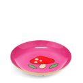 Pink trinket dish with mushroom design