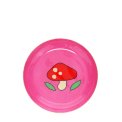 Pink trinket dish with mushroom design