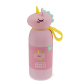 Unicorn drinks bottle with yellow carry loop and character lid.