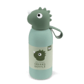 Dinosaur drinks bottle with character lid and carry loop.