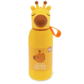 Giraffe drinks bottle with character lid and carry loop.