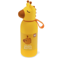 Giraffe drinks bottle with character lid and carry loop.