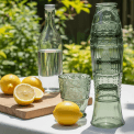 Green fish shaped stacking glass tumblers