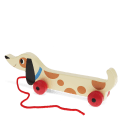 Wooden pull toy - Charlie the Sausage Dog