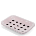 Two-part enamel soap dish - Pink