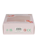Bottom of Unicorn Nail Kit packaging showing barcode, recycling symbols, safety icons and product information.