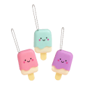 Ice lolly lip gloss keyrings in pink, green and purple