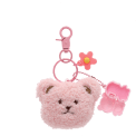 Plush bag charm with lip gross teddy bear