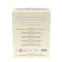 Back view of Pocket Blocks sofa set packaging with safety information and product details