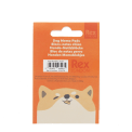 Back view of dog memo pads packaging shown with barcode.