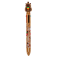 Capybara-themed six-colour pen with animal topper