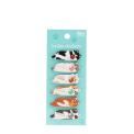 Cat-shaped index stickers featuring a cute cat laid down with a ball of yarn