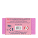 Back of strawberry chocolate eraser pack with product information