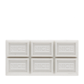 White chocolate bar eraser with six segmented squares