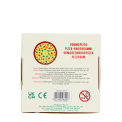 Back view of pizza eraser box with product safety information