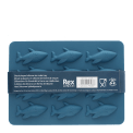 Back view of Shark-shaped ice cube tray