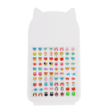 Stick-on earrings set with 40 pairs of colourful animal designs