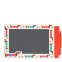 Sausage dog magic slate drawing board with reusable screen and stylus pen