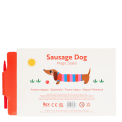 Back of sausage dog magic slate packaging with product information and stylus pen