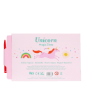 Back of unicorn magic slate packaging with product information and stylus pen