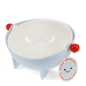 Colander bowl with flip drain basket