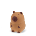 Brown capybara squishy toy with soft rounded design