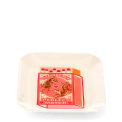 Rectangular trinket tray featuring a pink matchbox illustration with tigers and hearts.
