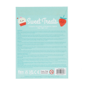 Back of temporary tattoo pack with product information, safety warnings, expiry date and barcode.