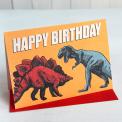Prehistoric Land Dinosaur Birthday Card