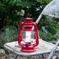 Red L.e.d Battery Powered Hurricane Lamp