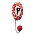 Painted Ceramic Letter Hook P