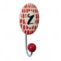 Painted Ceramic Letter Hook Z