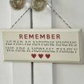 Rustic Wooden Normal Family Sign