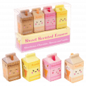 Scented Milkshake Erasers (set Of 4)