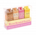 Scented Milkshake Erasers (set Of 4)