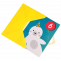 Seal 6th Birthday Card