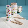 Set Of 12 Colouring Pencils Confetti Design